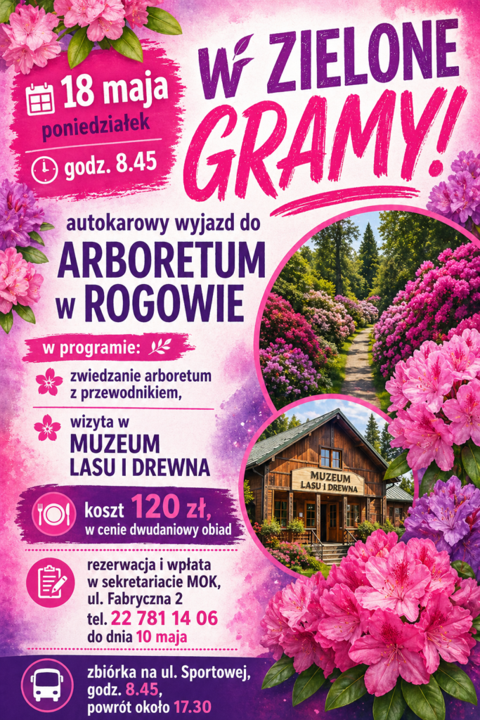 wycieczka seniorzy plakat